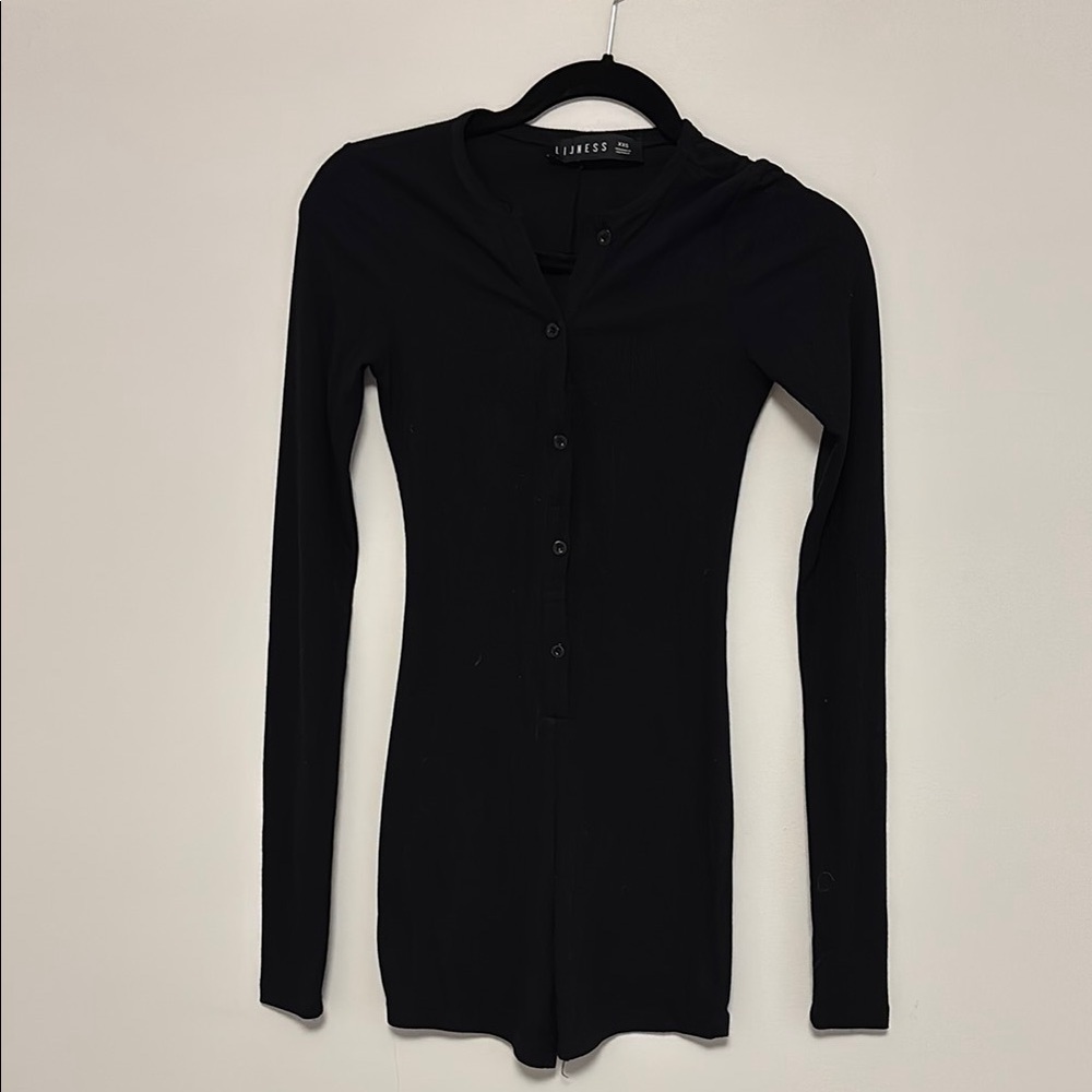 Lioness Black Long Sleeve Jumpsuit